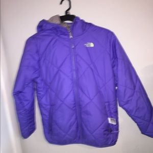 cute two sided North Face coat